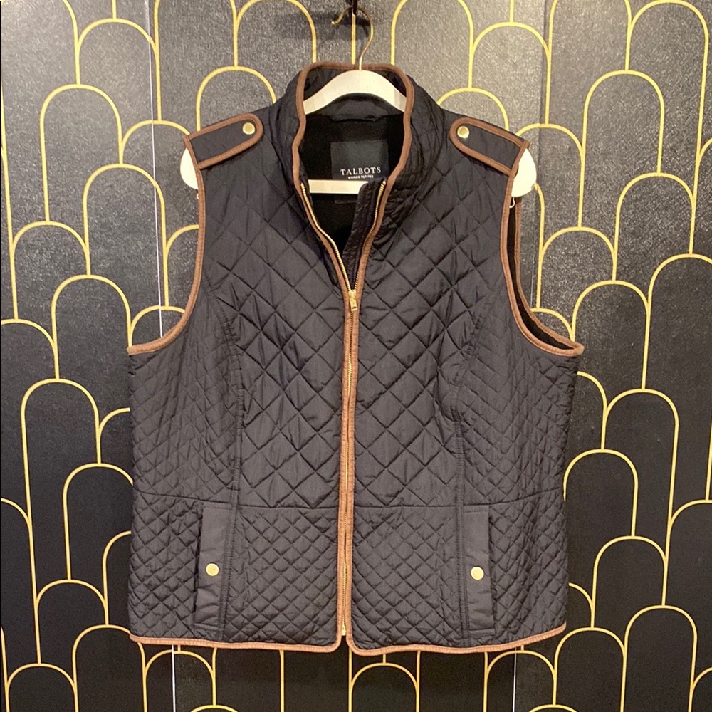 Talbots quilted vest size 1x petite